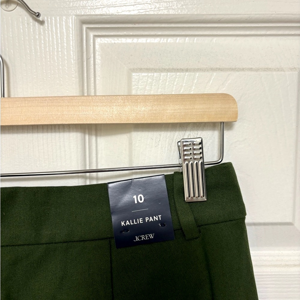 NWT J.Crew Kallie Straight Leg Pant in Green - Picture 8 of 10